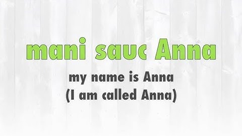 Learn Latvian - DAY 2 (my name is)