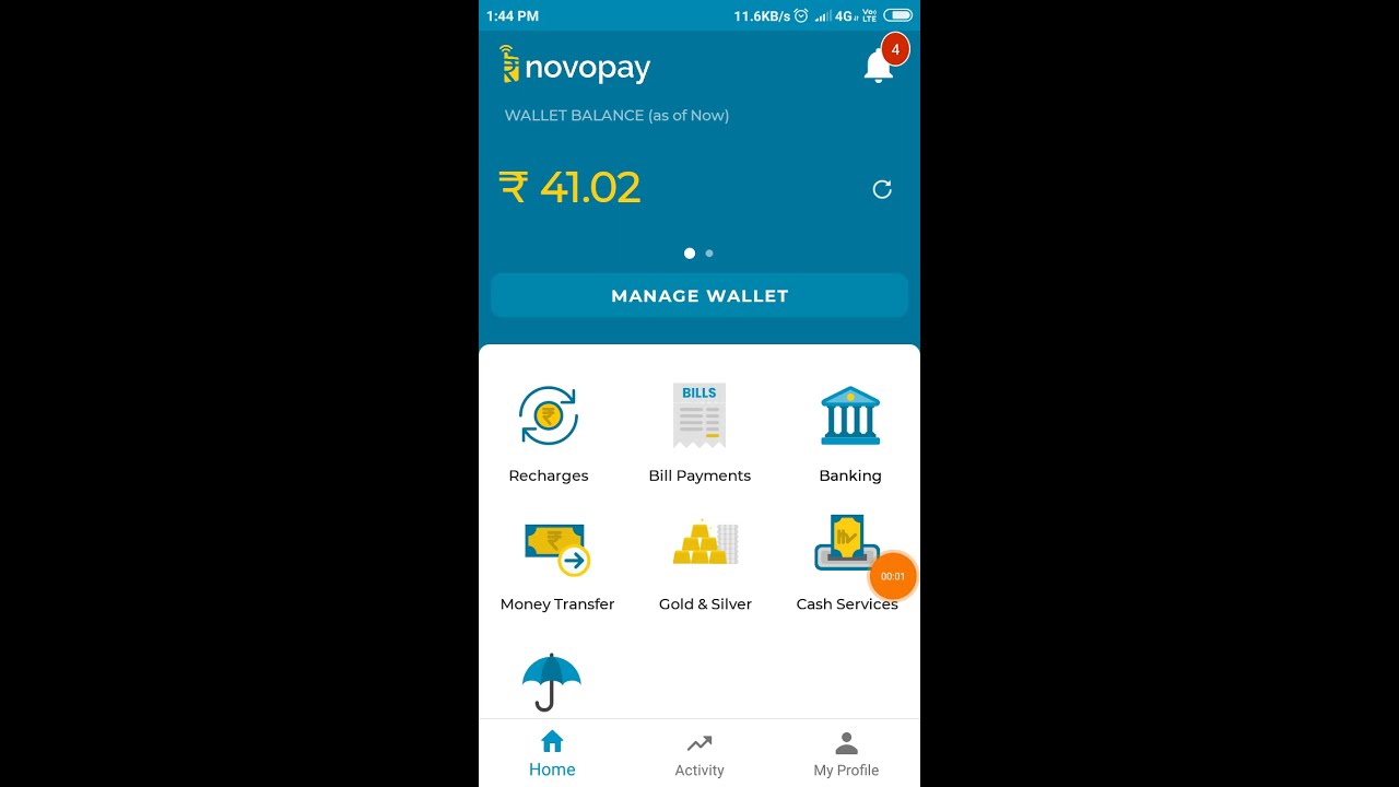 novopay Retailer account management