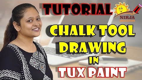 tux paint - how to use chalk tool in tux paint - tux paint tutorial