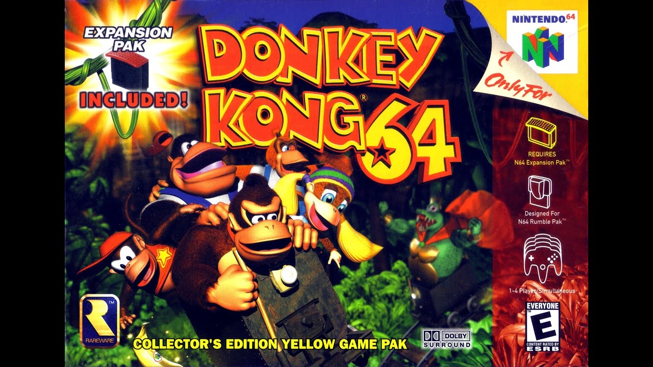 Donkey Kong 64 (N64) 100% Walkthrough (2160p 30fps)