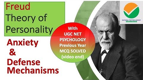 Freud Theory of Personality| Anxiety| Defense Mechanisms | UGC NET Psychology Previous Year MCQ