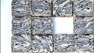 Easy Way To Make Beautiful n Tasty Marble Bread - Healthy Black Sesame Marble Loaf 养生黑芝麻大理石吐司
