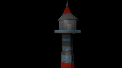 Blender Castle and Skyscraper  (10 minute build by Imphenzia)