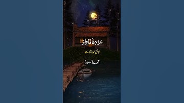 سورة فاطر 🧡 آیت 17۔15💫🌹