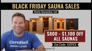 Heavenly Heat Sauna Black Friday Sale - Use Code JUSTICE for $800-$1,1100 Off FREE SHIPING
