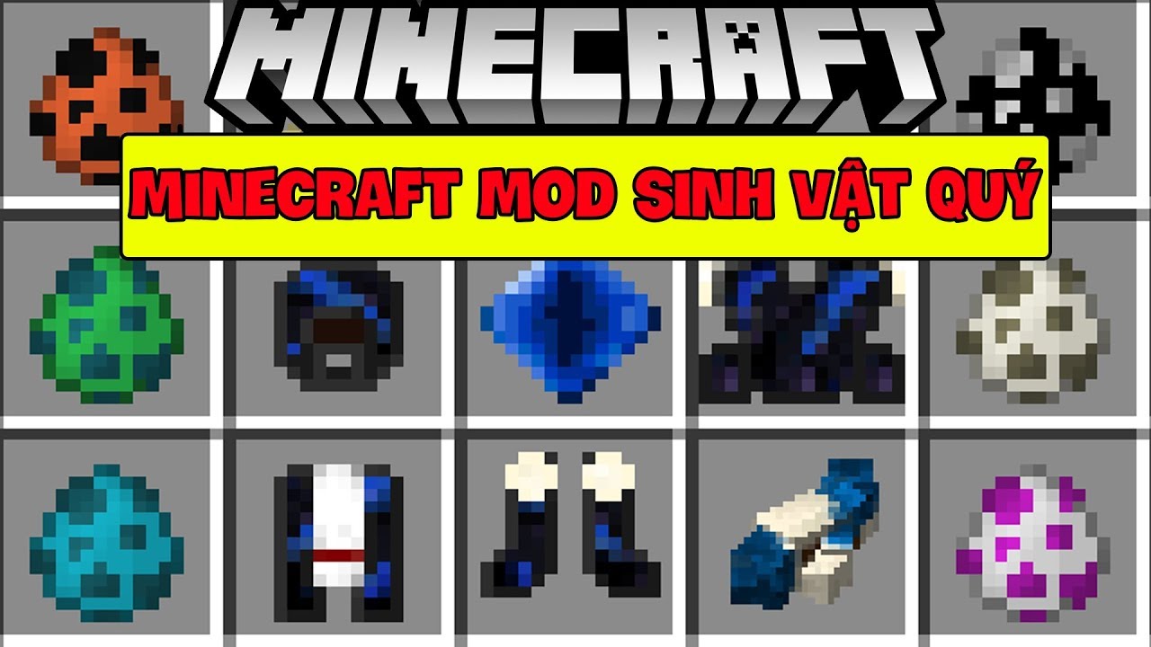 MINECRAFT MOD SINH VẬT QUÝ HIẾM*TRIỆU HỒI BỨC TƯỢNG BAY - YouTube