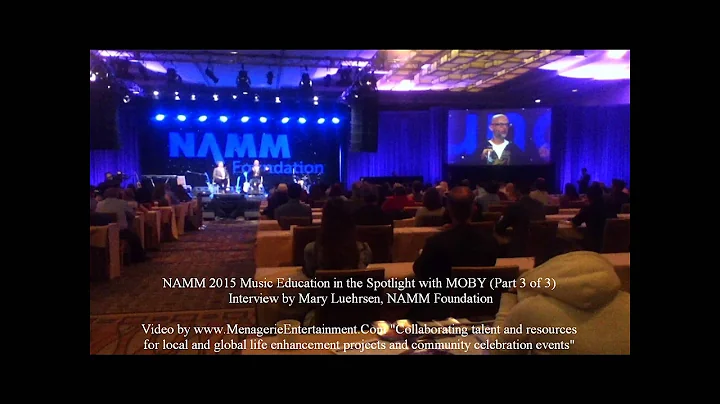 NAMM 2015 MOBY Part 3 of 3 Interview by Mary Luehrsen, NAMM Foundation Music In The Spotlight
