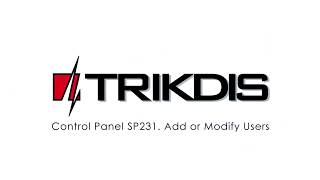 Panel de Control SP231  Añadir o Modificar Usuarios