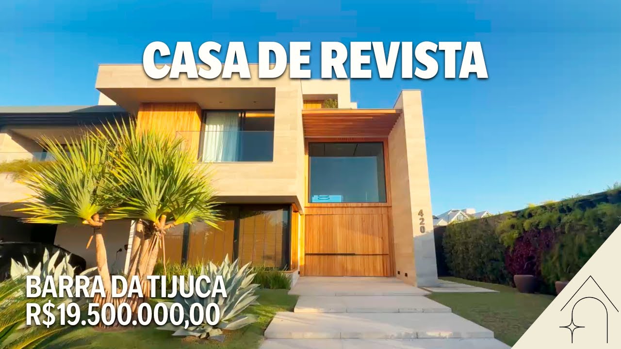 Casa de revista à venda na Barra da Tijuca | Santa Monica Jardins • R$19.500.000,00 (FORA DE VENDA)
