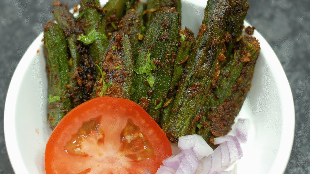 Stuffed Okra - Bharwan Bhindi - By Vahchef @ vahrehvah.com | Vahchef - VahRehVah