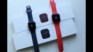 Apple Watch Series 6: Product Red \& Blue Unboxing Video!