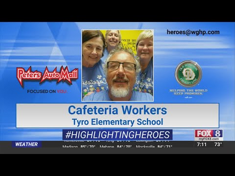 FOX8 Highlighting Heroes: Cafeteria workers at Tyro Elementary School