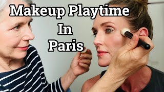 Easy Natural Glam for a Non Makeup Wearer OVER 50 | Makeup Playtime with Claudia Glows in Paris screenshot 4