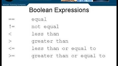 6 Lesson1 Boolean Expressions
