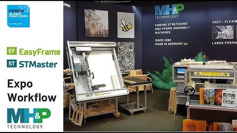 Frame Assembly and Canvas Stretching Workflow | MHP Technology at FESPA Munich 2023