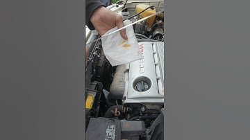 How to read oil on a hard to read dipstick. #mechanic #diy #lifehacks