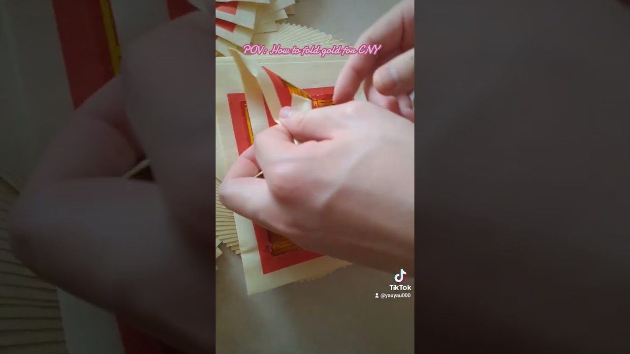 How to fold Praying Gold papers for Chinese Prayers 