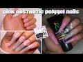 DIY PINK AESTHETIC CLOUD POLYGEL NAILS TUTORIAL || SXC ALL IN ONE KIT REVIEW & UNBOXING