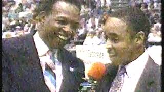 NBA - 1987 - WTBS Charlie Neal Interviews Past Slam Dunk Champs Spud Webb + Dominique Wilkins