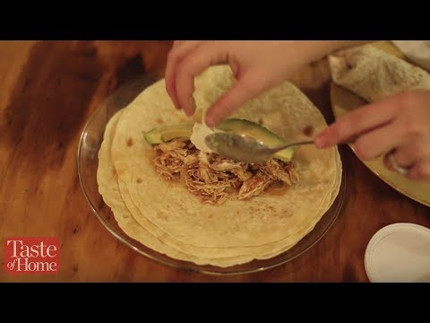 slow-cooker-chicken-burritos