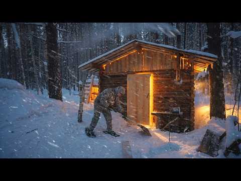 #13 Alone in the Freezing Wilderness. I Built a Window for My Log Cabin.