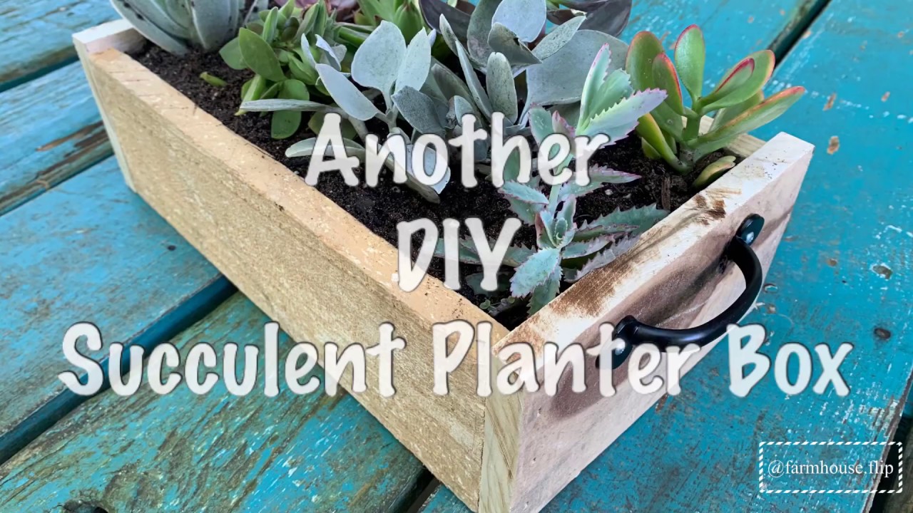 Another DIY Succulent planter box - YouTube
