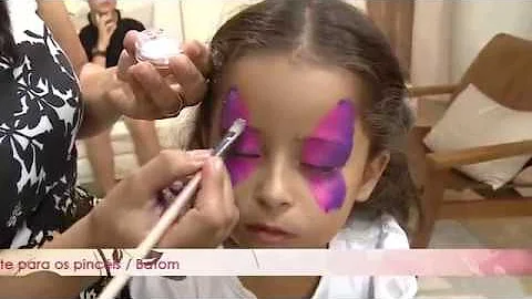 Como fazer pintura de rosto infantil simples?