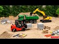 Minin tractor Excavator Dump Truck in Action!