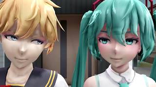 【MMD】 Uh-Oh 【Len x Miku】