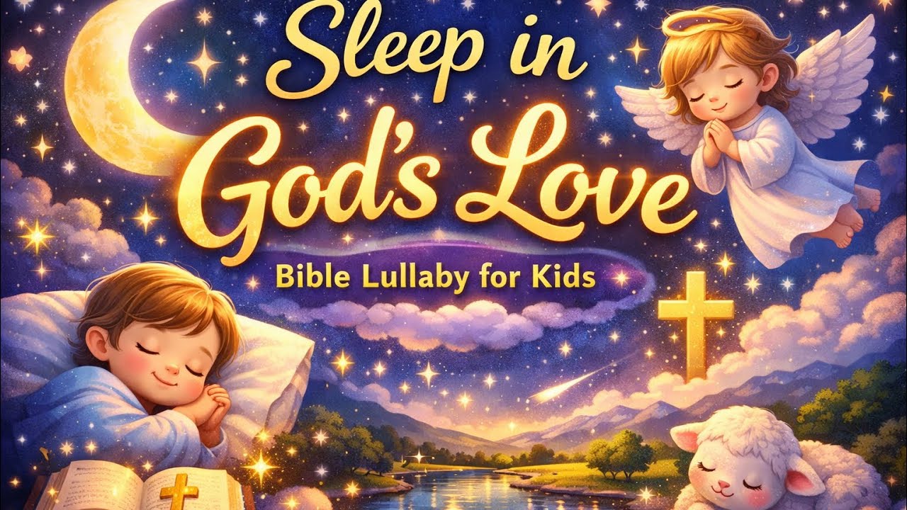 Gentle Christian Lullaby for Kids 🎵 | Bible Bedtime Song | Rest in God’s Peace