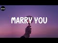 Bruno Mars - Marry You (Lyric Video)