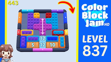 Color Block Jam Level 443 (837) Solution Walkthrough