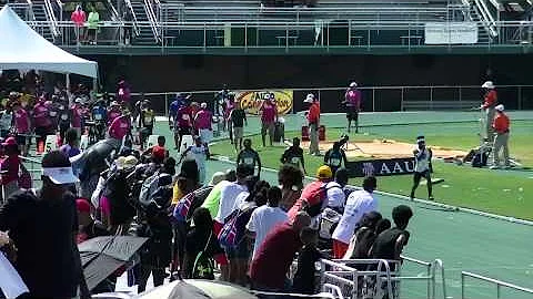 16yr Jeremy McDowell 10.73s 100m Semi AAU Junior O...