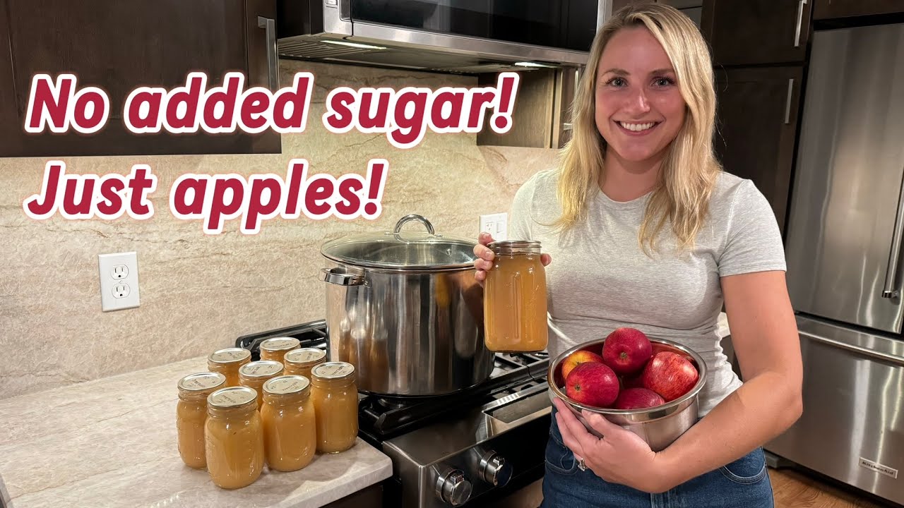 Как приготовить яблочное пюре без сахара и поместить его в водяную баню — шаг за шагом