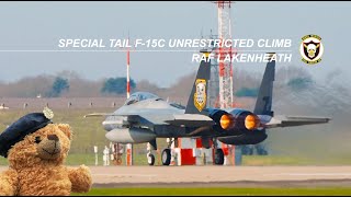 FAREWELL: Special Tail F-15C of 493d FS Grim Reapers Unrestricted Climb End of Era | RAF Lakenheath