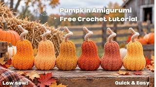 Crochet a Pumpkin Squash With Me in Under 11 Minutes | Amigurumi Tutorial