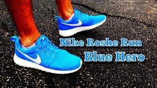 martillo En honor Penetración Nike Roshe Run Blue Hero Review & On Feet - YouTube