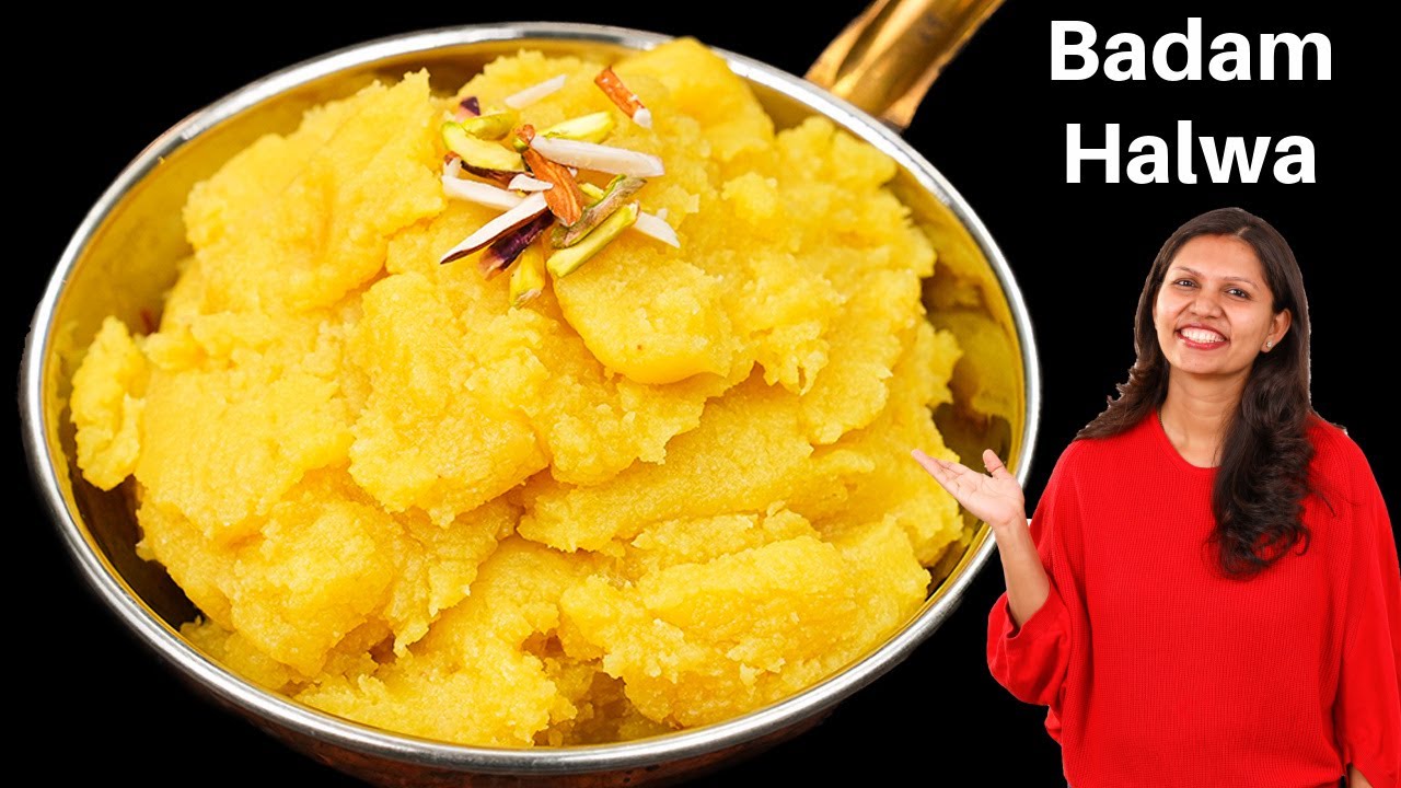त्योहारों में बनाए बादाम का हलवा | Badam Halwa Recipe | Almond Halwa recipe | Halwa | Kabitaskitcen | Kabita Singh | Kabita