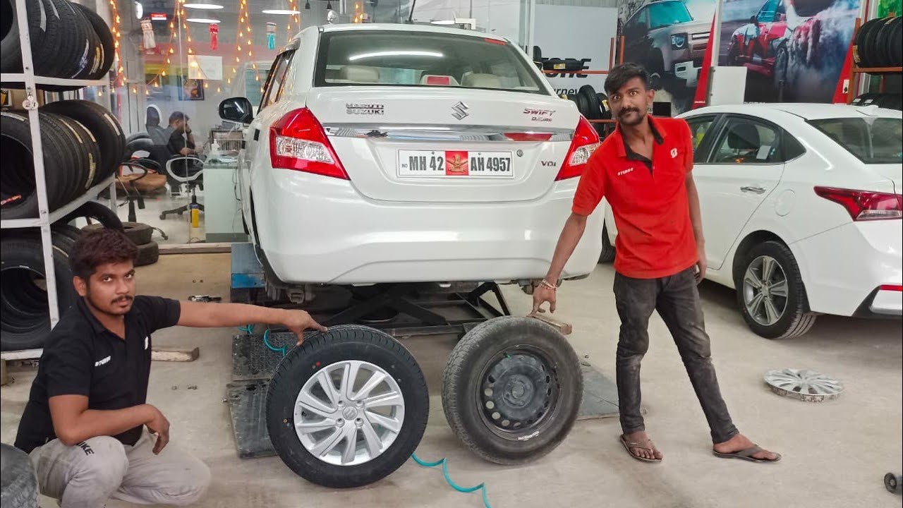 Swift Dzire VDI Steel Wheel Conversion Into Top Model ZDI Alloy Wheel Swift Dzire VDI Steel Wheel Conversion Into Top Model ZDI Alloy Wheel
