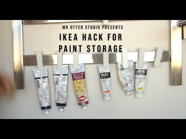 Ikea Hack for Organizing Tube Paints (Acrylic, oil, watercolor, gouache)