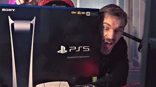 PEWDIEPIE PS5 UNBOXING ! (LIVESTREAM HIGHLIGHT)