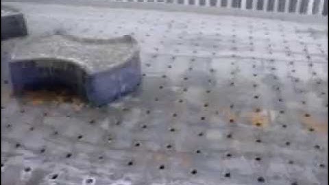 interlock paving stone making process