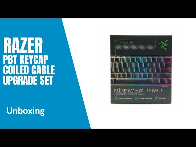 Buy Razer PBT Keycap + Coiled Cable Upgrade Set - Classic Black