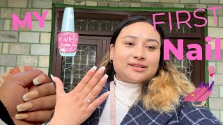 Getting my nails extensions for the first time in my life💅 // #prativavlogs