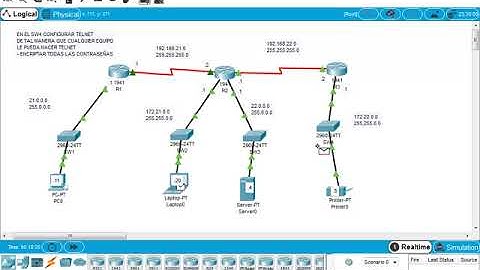 COMO CONFIGURAR TELNET EN UN SWITCH CCNA1 CURSO DE REDES