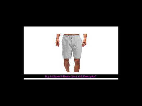 deal-summer-shorts-men-elastic-waist-drawstring-caual-shorts-comfort-breathable-faux-cotton-linen
