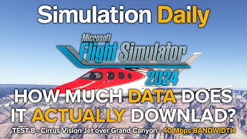 Microsoft Flight Simulator 2024 - How Much Data Does It Really Download from The Cloud? - Test 8