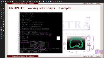 Computational Physics -- FORTRAN 90/95 Gnuplot: Examples Part-2 -- MSc., SASTRA |Lecture-21|