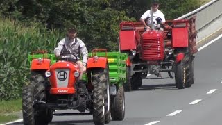 Schottertransport mit Lindner BF 45a & Steyr 280a (Kipper, Prikolica)