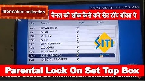 How to use TV parental lock || How to block/ Unblock any Tv Channel
